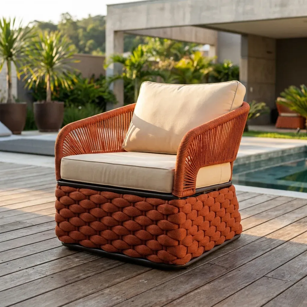Conjunto Orbital Terracota · Sofás, Conjuntos & Poltronas